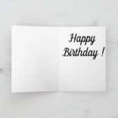 かくれんぼする子猫の誕生日カード カード (内部)