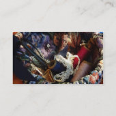 かごのクロチェットとスレッド – プラチナ 名刺 (裏面)