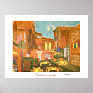 かごの中のカニ ポスター