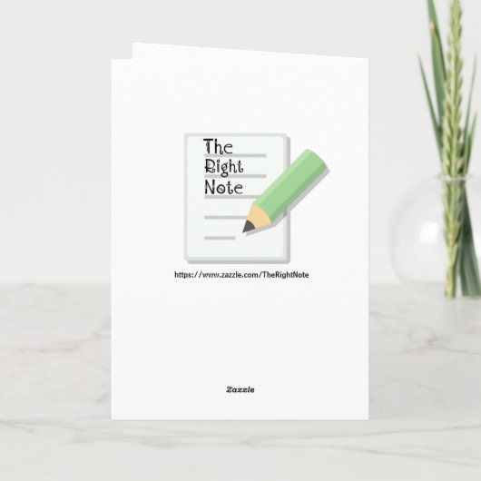 かごの中のカボチャとトウモロコシのパーソナライズされた茎 カード (裏面)