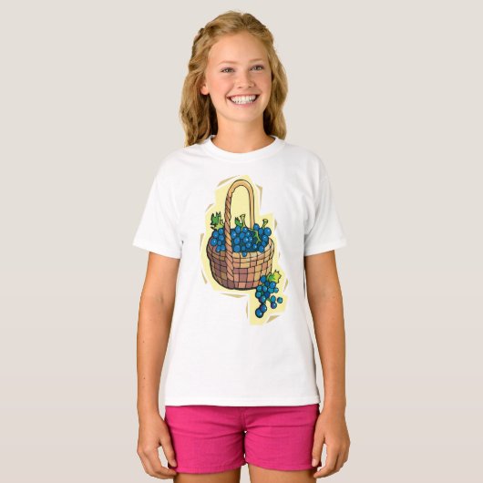 かごの中のブドウ Tシャツ (正面フル)