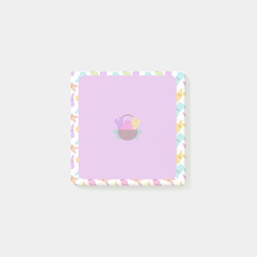 かごの中をピッと覗く ポストイット (正面)