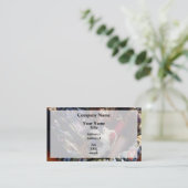 かごの針金と糸のかご 名刺 (スタンド正面)