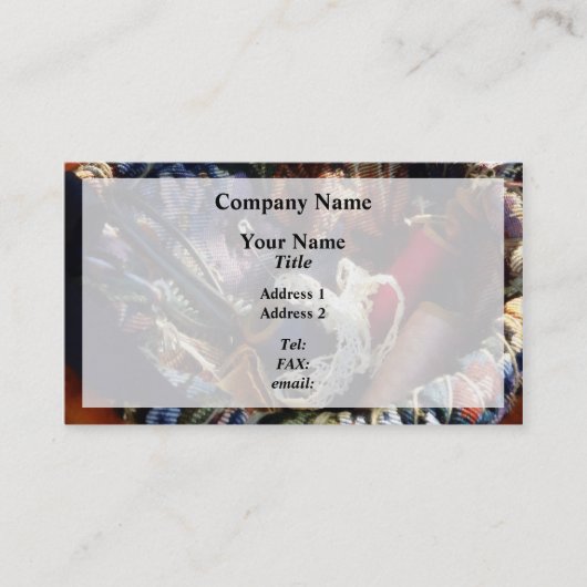 かごの針金と糸のかご 名刺 (正面)