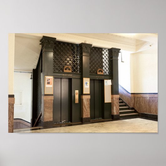 かご昇降機 ポスター (正面)