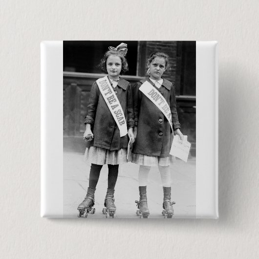 かさぶたがあないで下さい 缶バッジ (正面)