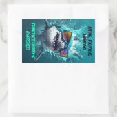 かじっ生き延びて戦うトゥレットのステッカー 長方形シール (バッグ)