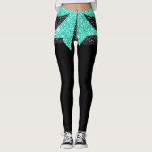 かすかなきらきら光るファッションポップ・アートのレギンス レギンス (正面)