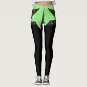 かすかなきらきら光るファッションポップ・アートのレギンス レギンス (正面)