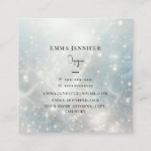 かすかな優しいグリッターの背景 スクエア名刺 (裏面)