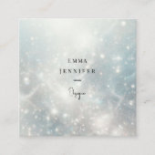 かすかな優しいグリッターの背景 スクエア名刺 (正面)