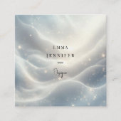 かすかな優しいグリッターの背景 スクエア名刺 (正面)