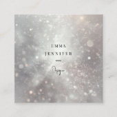 かすかな優しいグリッターの背景 スクエア名刺 (正面)