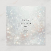 かすかな優しいグリッターの背景 スクエア名刺 (正面)