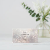 かすかな優しいグリッターの背景 名刺 (スタンド正面)