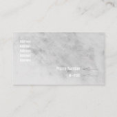 かすかな灰色のグランジ鉛筆の染み 名刺 (裏面)