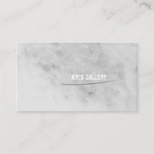 かすかな灰色のグランジ鉛筆の染み 名刺 (正面)