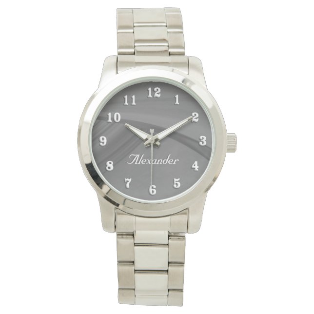 かすかな炭 腕時計 (正面)