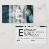 かすませたモノグラムは友人を参照します 紹介カード (正面/裏面)