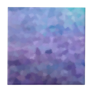 かすませ、段階的に行なわれた紫色の絵画 タイル