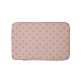 かすんでいる暗灰色かばら色の金ゴールドの水玉模様の浴室の敷物 バスマット (正面)