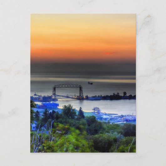 かすんでいる朝 ポストカード (正面)