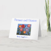 かすんでいる草原の…挨拶状 カード (裏面)