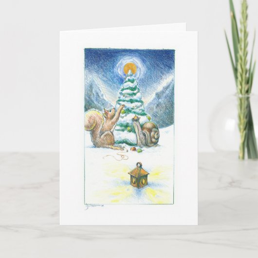 かたつむりおよびリスIII: 飾ること シーズンカード (正面)