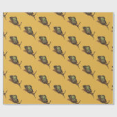 かたつむりのギフト用包装紙 ラッピングペーパー (フラット)