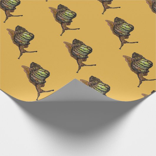 かたつむりのギフト用包装紙 ラッピングペーパー (角)