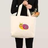 かたつむりのバッグ ラージトートバッグ (正面(商品))