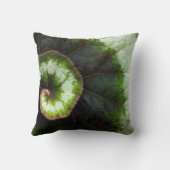 かたつむりのベゴニアの葉 クッション (裏面)