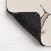 かたつむりの元のパステル調の禅のスケッチ マウスパッド (コーナー)