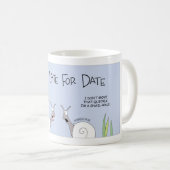 かたつむりの日付 コーヒーマグカップ (正面右)