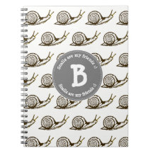 かたつむりは私の友人のモノグラムです