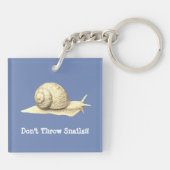 かたつむりを投げないで下さい キーホルダー (裏面)