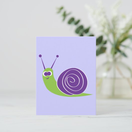 かたつむり ポストカード (スタンド正面)