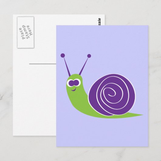 かたつむり ポストカード (正面/裏面)