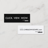 かちりと言う音の眺めWOW スキニー名刺 (正面/裏面)