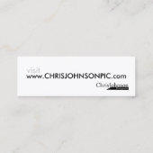 かちりと言う音の眺めWOW スキニー名刺 (裏面)