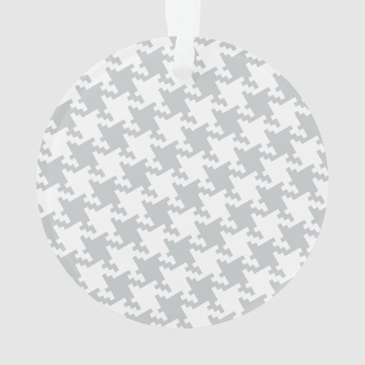 かちりと言う音はあなたの色の一突きにそれを変更の灰色カスタマイズ オーナメント (裏面)