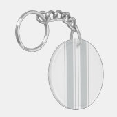 かちりと言う音はあなたの色の一突きにそれを変更の灰色カスタマイズ キーホルダー (正面左)