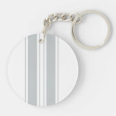 かちりと言う音はあなたの色の一突きにそれを変更の灰色カスタマイズ キーホルダー (裏面)