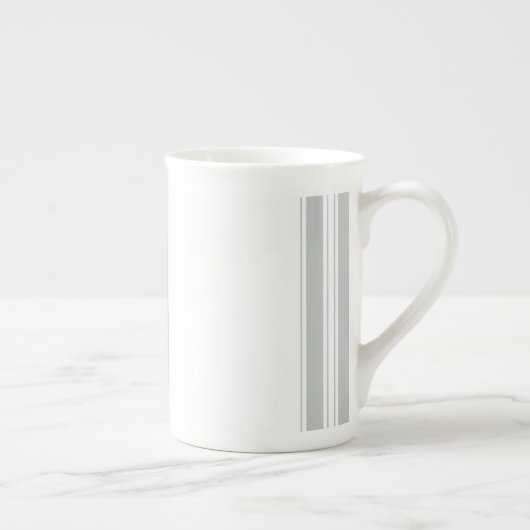 かちりと言う音はあなたの色の一突きにそれを変更の灰色カスタマイズ ボーンチャイナマグカップ (右)