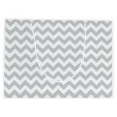 かちりと言う音はあなたの色の一突きにそれを変更の灰色カスタマイズ ラージペーパーバッグ (裏面)