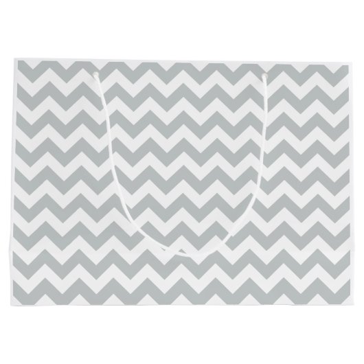 かちりと言う音はあなたの色の一突きにそれを変更の灰色カスタマイズ ラージペーパーバッグ (裏面)