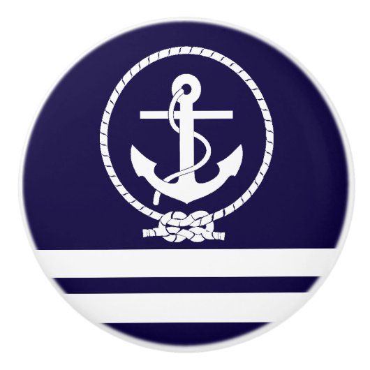 かっこいいおしゃれな航海をテーマ セラミックノブ (正面)