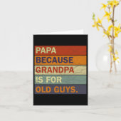 かっこいいおじいちゃん アート メンズ 祖父 パパ 親 カード (黄色い花)