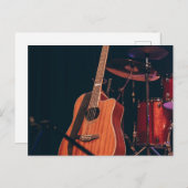 かっこいいアコースティックギター ポストカード (正面/裏面)