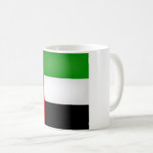 かっこいいアラブ首長国連邦の旗 コーヒーマグカップ (正面右)